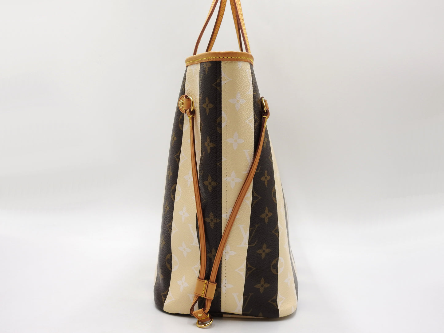 LOUIS VUITTON Monogram Rayures Neverfull MM Tote Shoulder Bag M40560