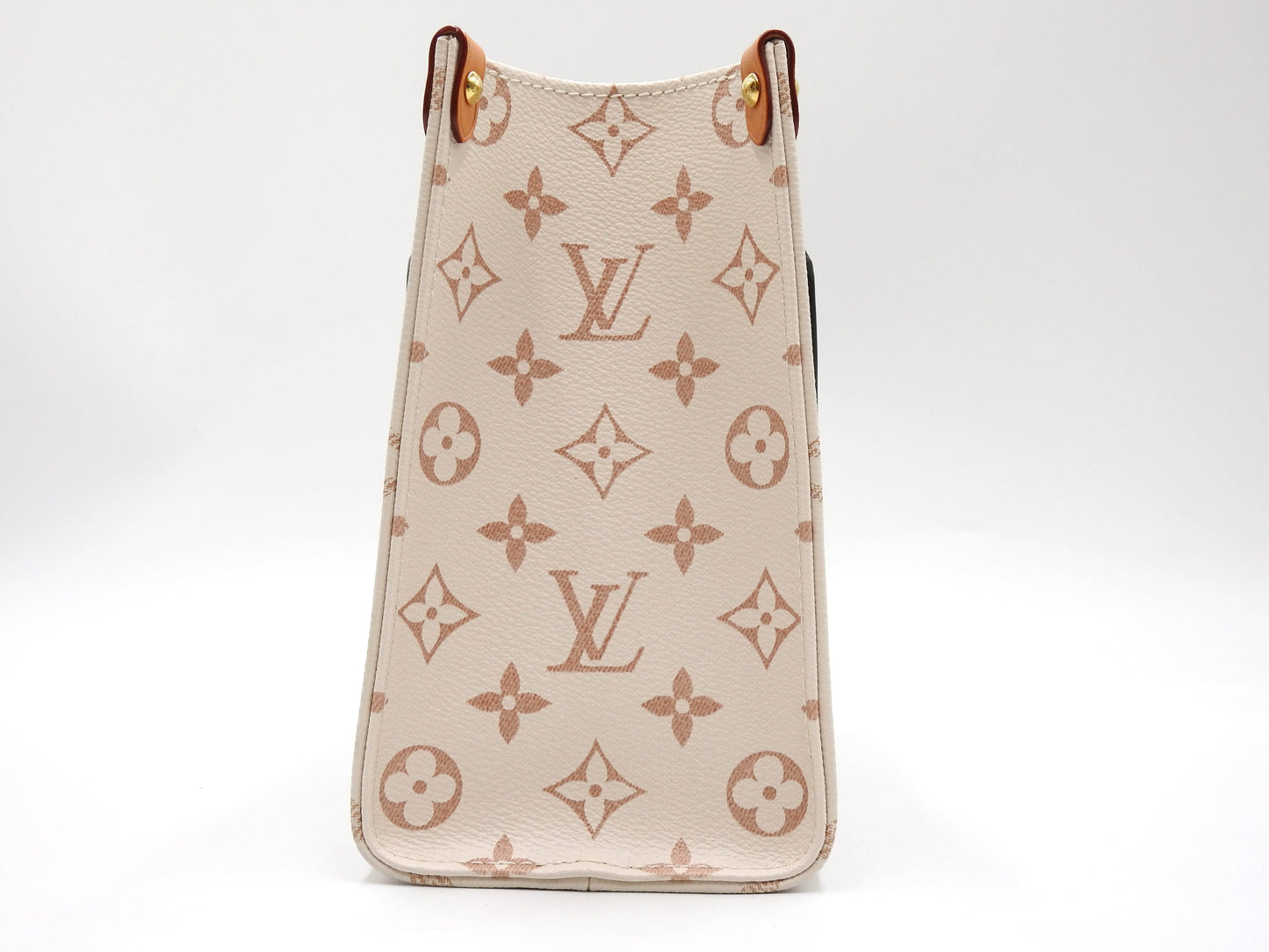 LOUIS VUITTON Monogram Dune Onthego PM Tote Shoulder Bag Ivory M24533