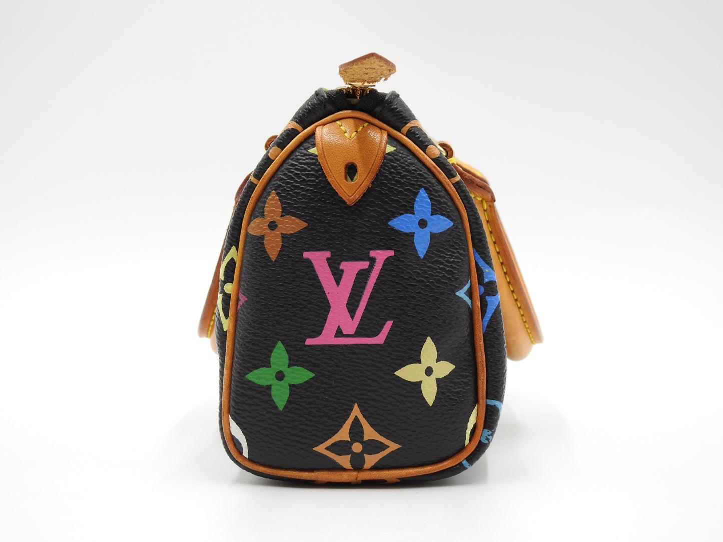 LOUIS VUITTON Monogram Mini Speedy Hand Bag Multicolor Noir Black M92644