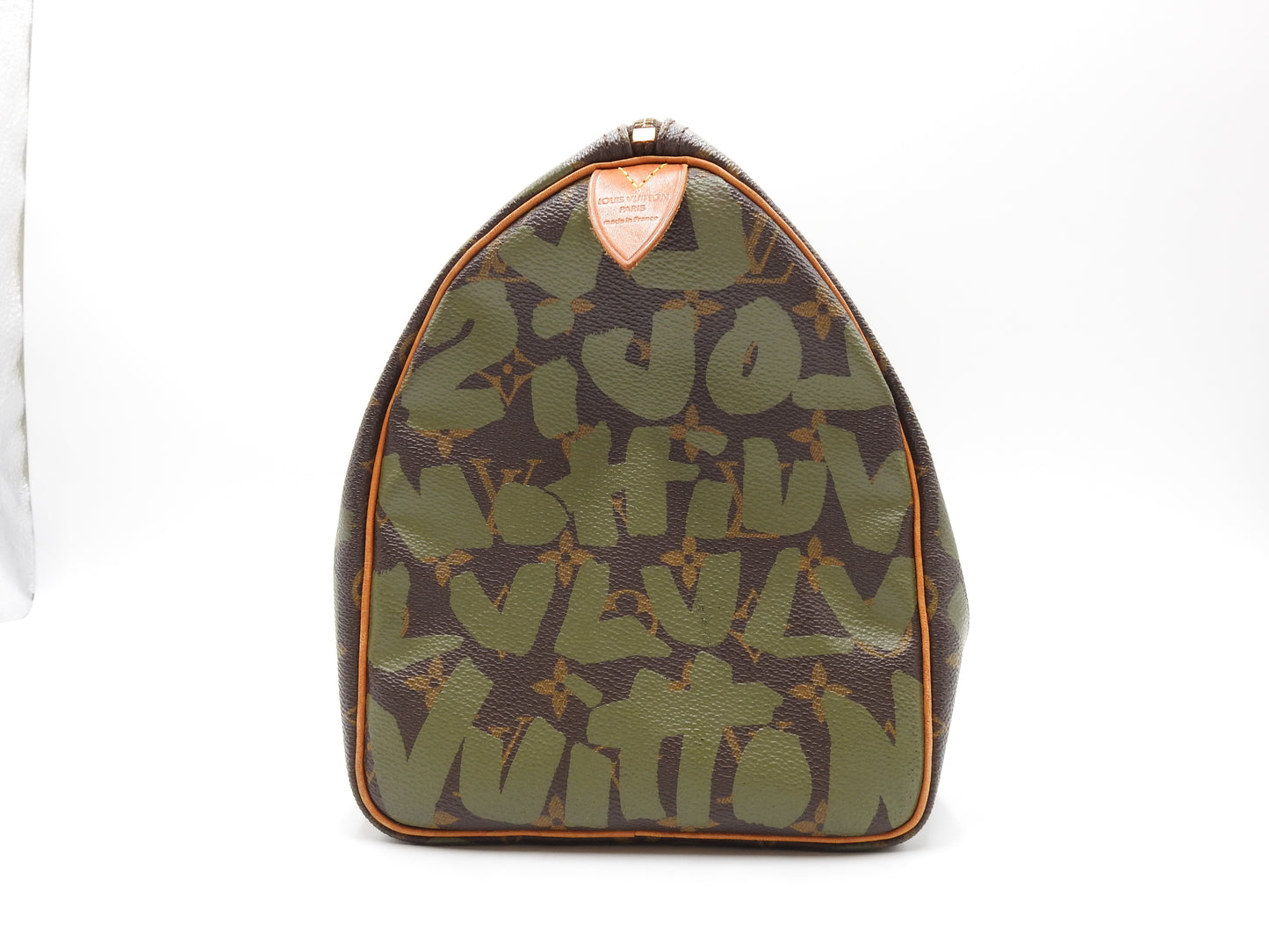 LOUIS VUITTON Monogram Graffiti Speedy 30 Hand Bag Boston Bag Khaki M92194