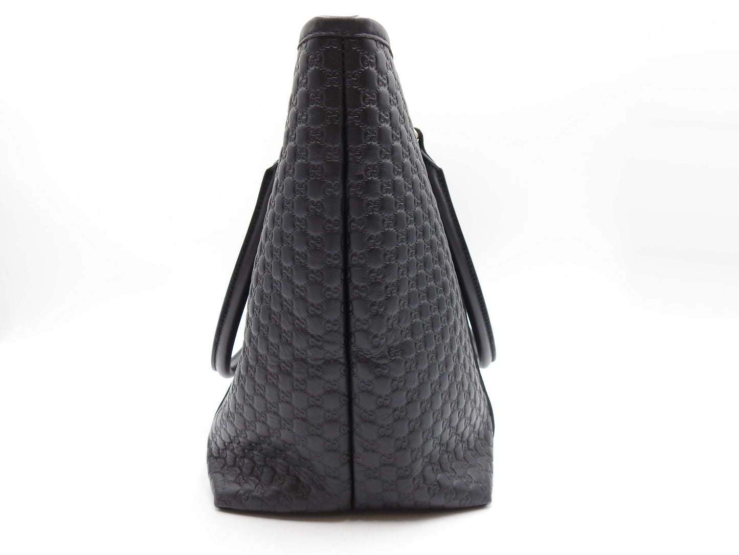 GUCCI Micro Guccissima Joy Shoulder Tote Bag Leather Black 449647 Outlet