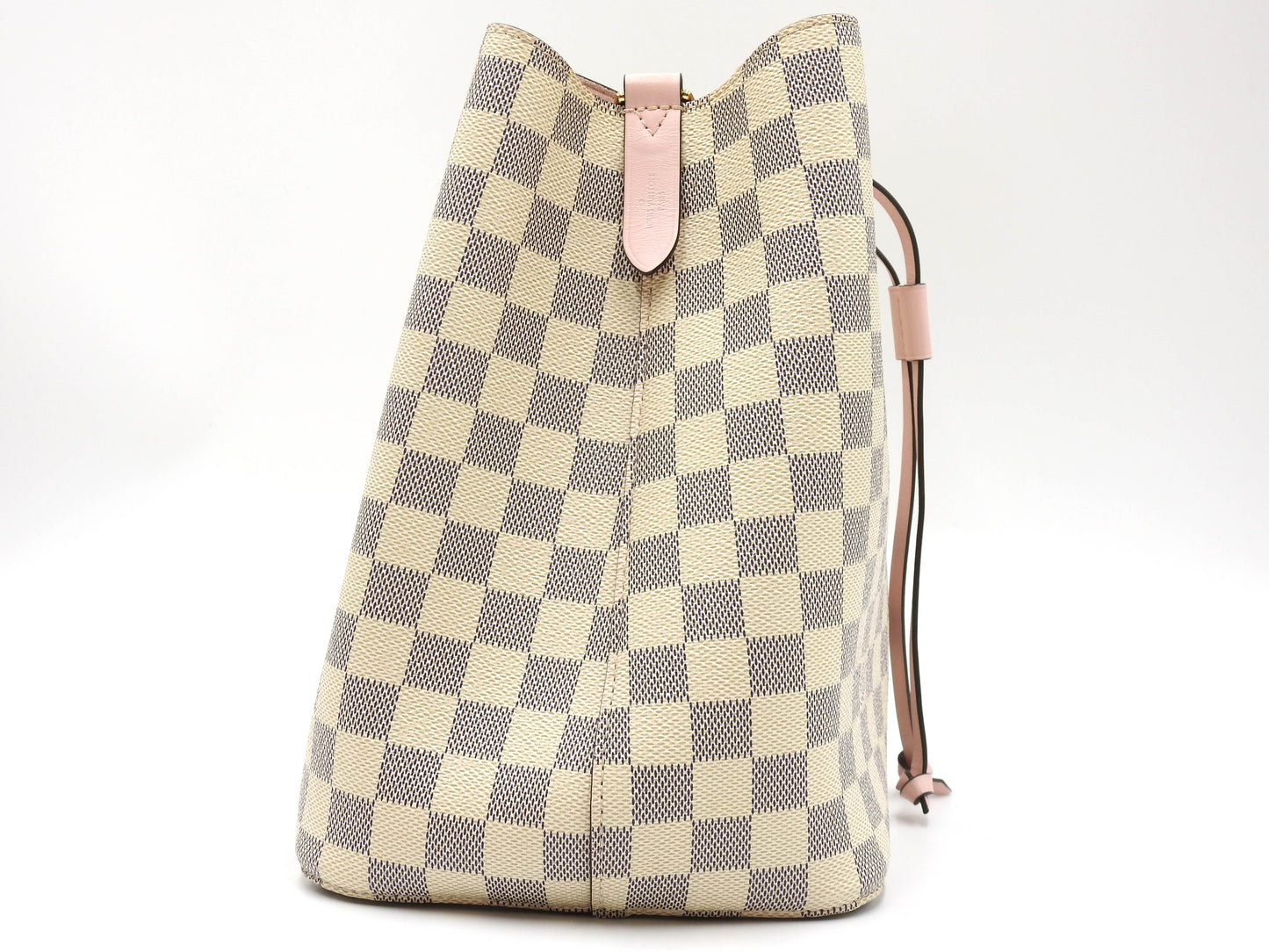 LOUIS VUITTON Damier Azur NeoNoe Shoulder Bag Canvas Rose Pink N40152