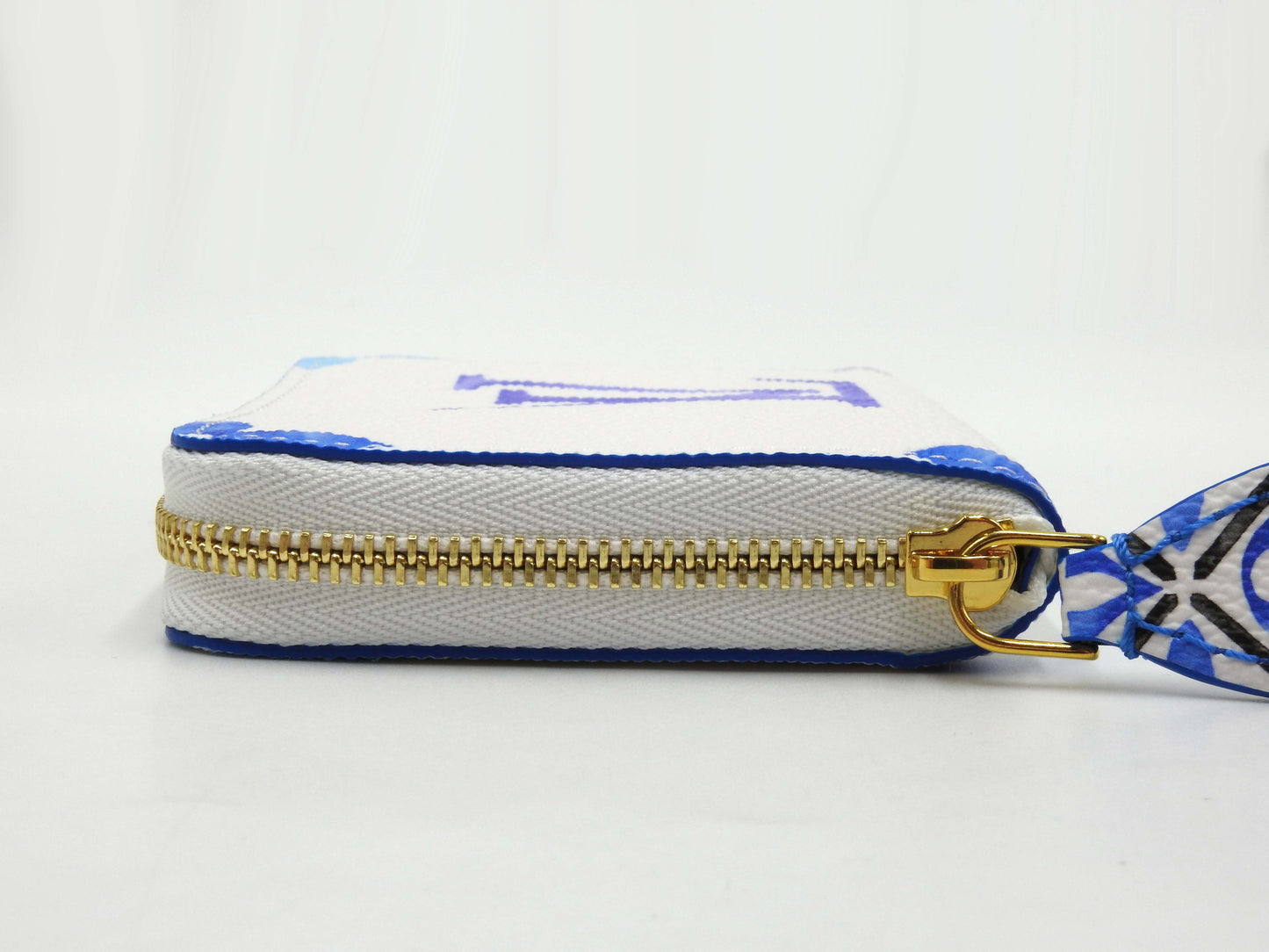LOUIS VUITTON Monogram Giant By The Pool Zippy Coin Purse Blue White M82417