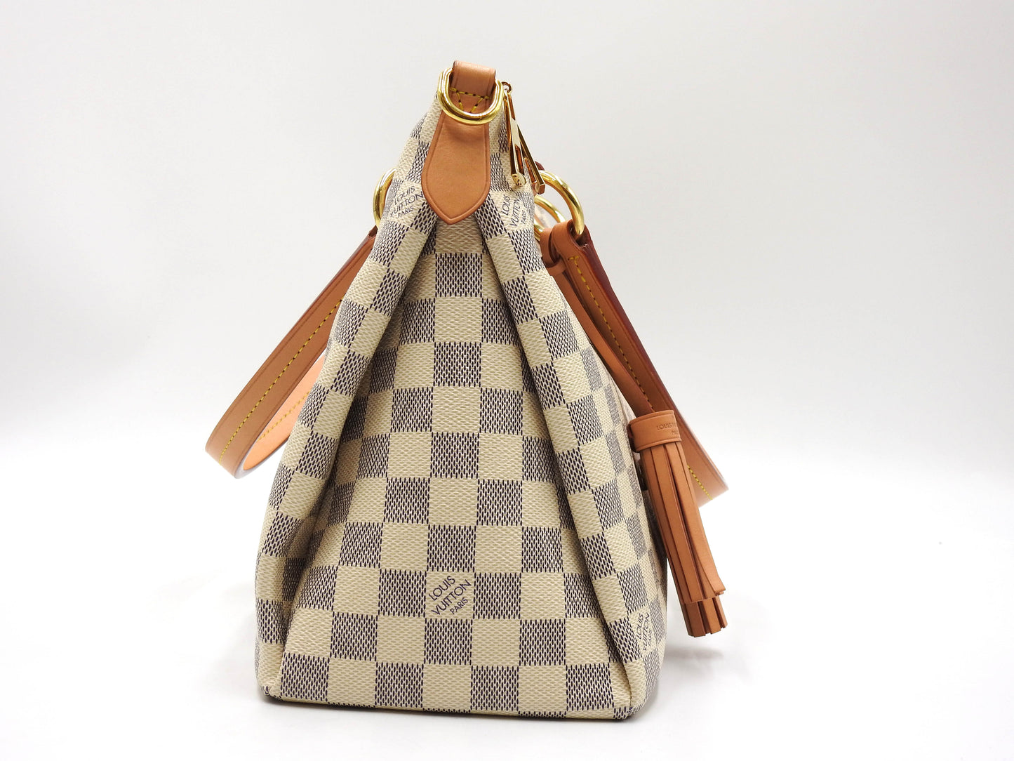 LOUIS VUITTON Lymington Tote Bag Shoulder Bag Damier Azur Tassel N40022