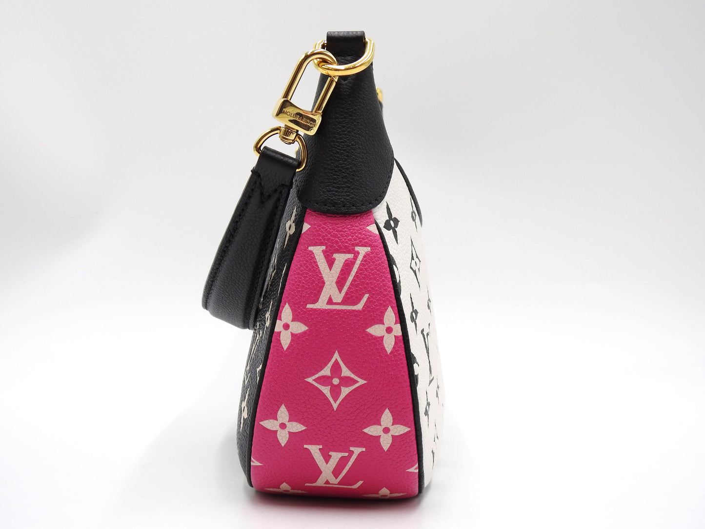 LOUIS VUITTON Monogram Empreinte Bagatelle Shoulder Hand Bag Black M46091