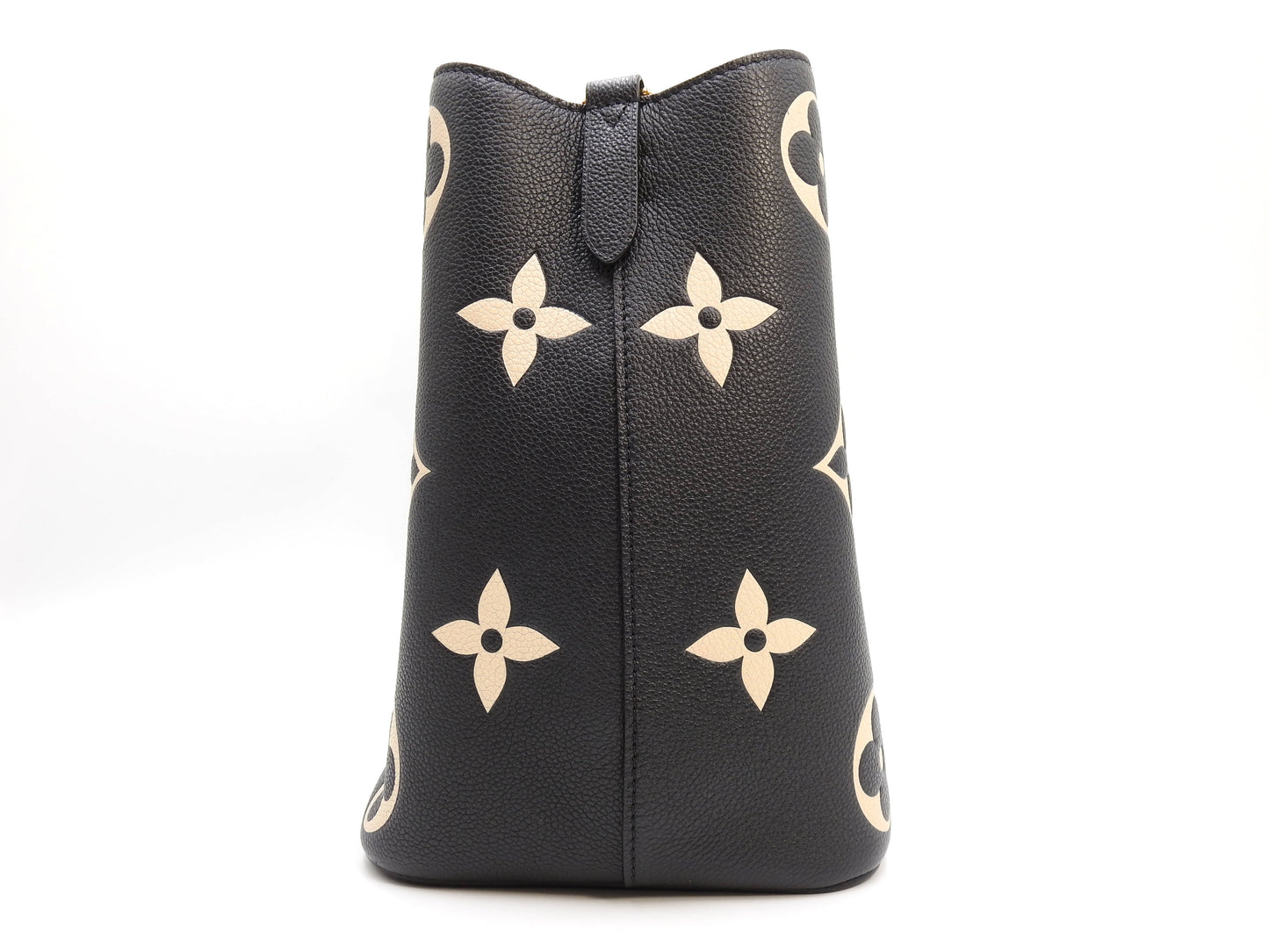 LOUIS VUITTON Monogram Empreinte Giant NeoNoe MM Hand Bag Black M45497