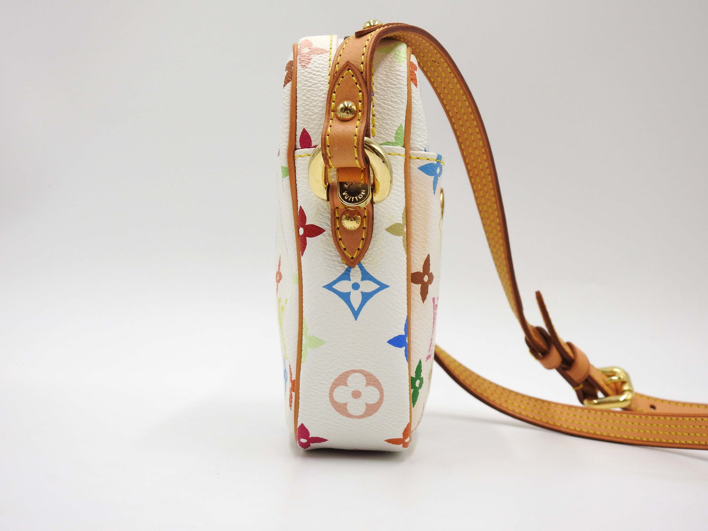 LOUIS VUITTON Monogram Multicolor Rift Shoulder Bag Bron White M40055