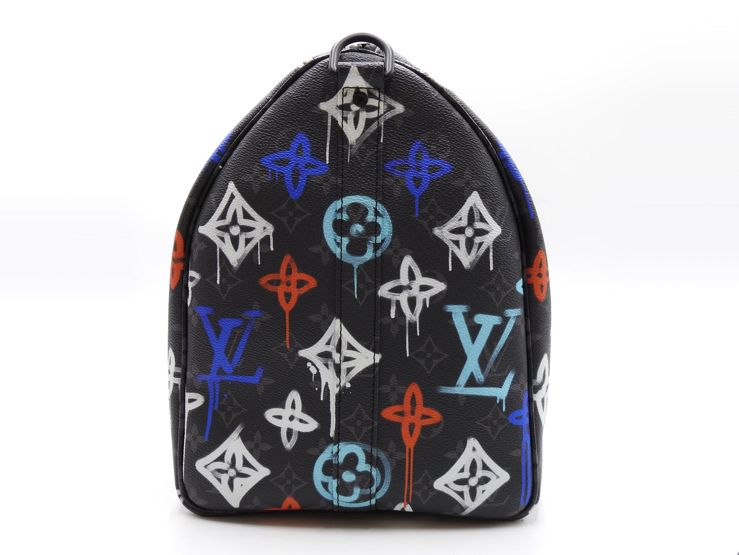 LOUIS VUITTON Monogram Graffiti Keepall Bandouliere 50 Boston Bag M21384