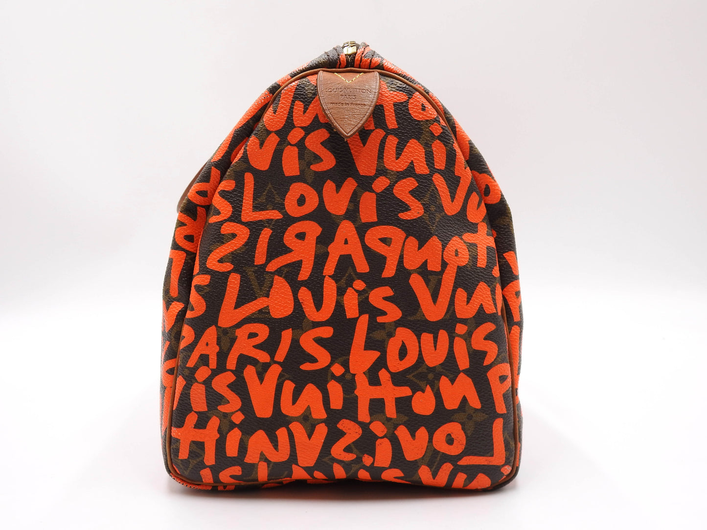 LOUIS VUITTON Monogram Graffiti Speedy 30 Boston Hand Bag Orange M93705