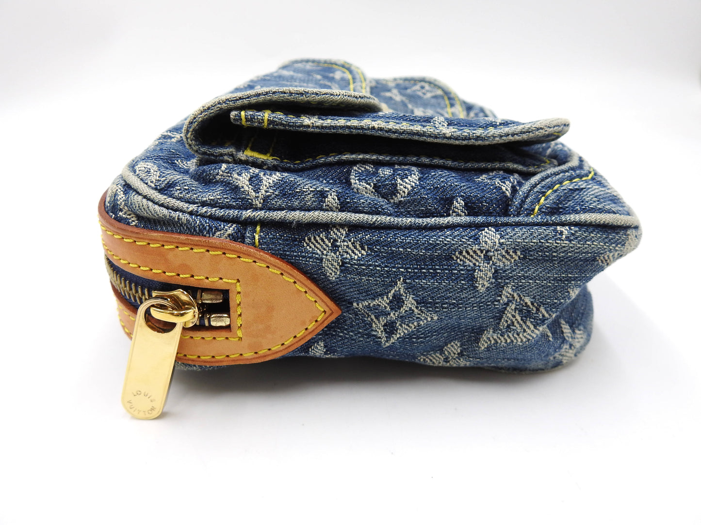 LOUIS VUITTON Monogram Denim Bum Bag Waist Shoulder Bag M95347