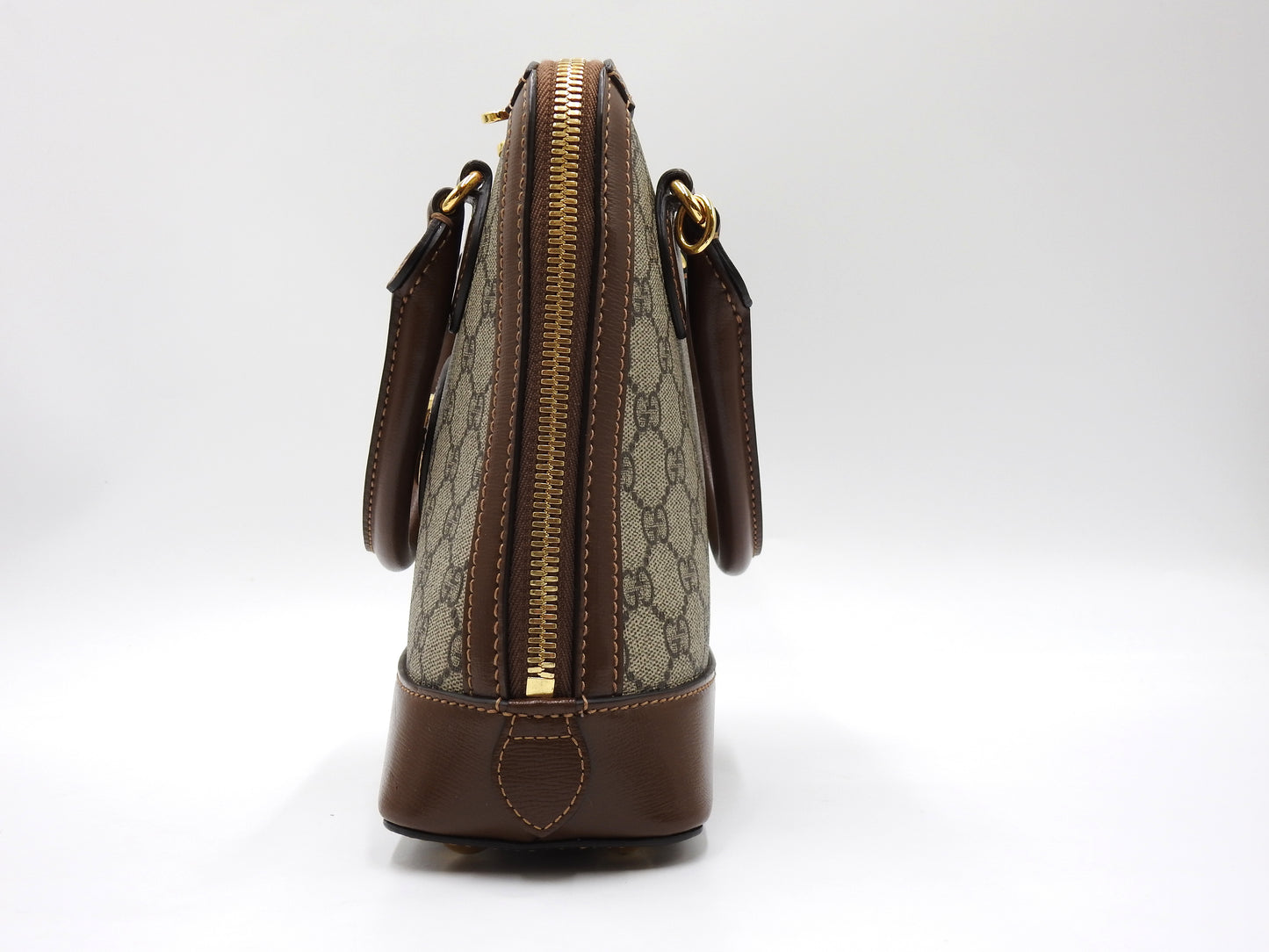 GUCCI GG Supreme Horsebit 1955 Small Top Handle Shoulder Bag PVC 621220