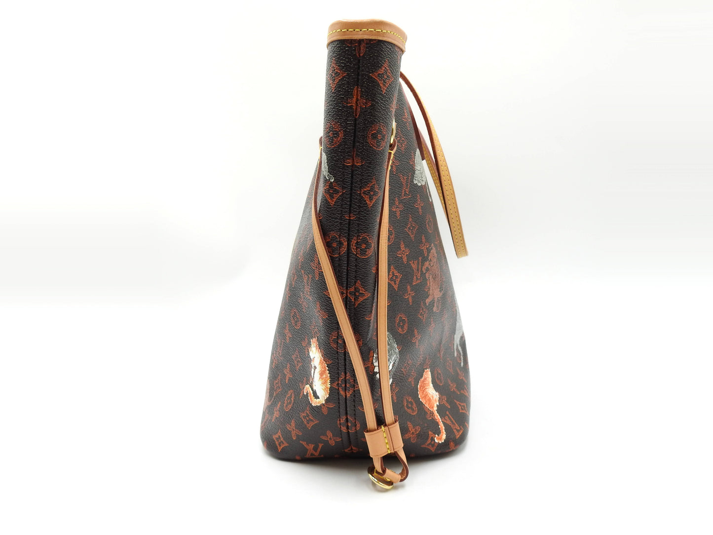 LOUIS VUITTON Monogram Catogram Neverfull MM Tote Bag Shoulder Bag M44441
