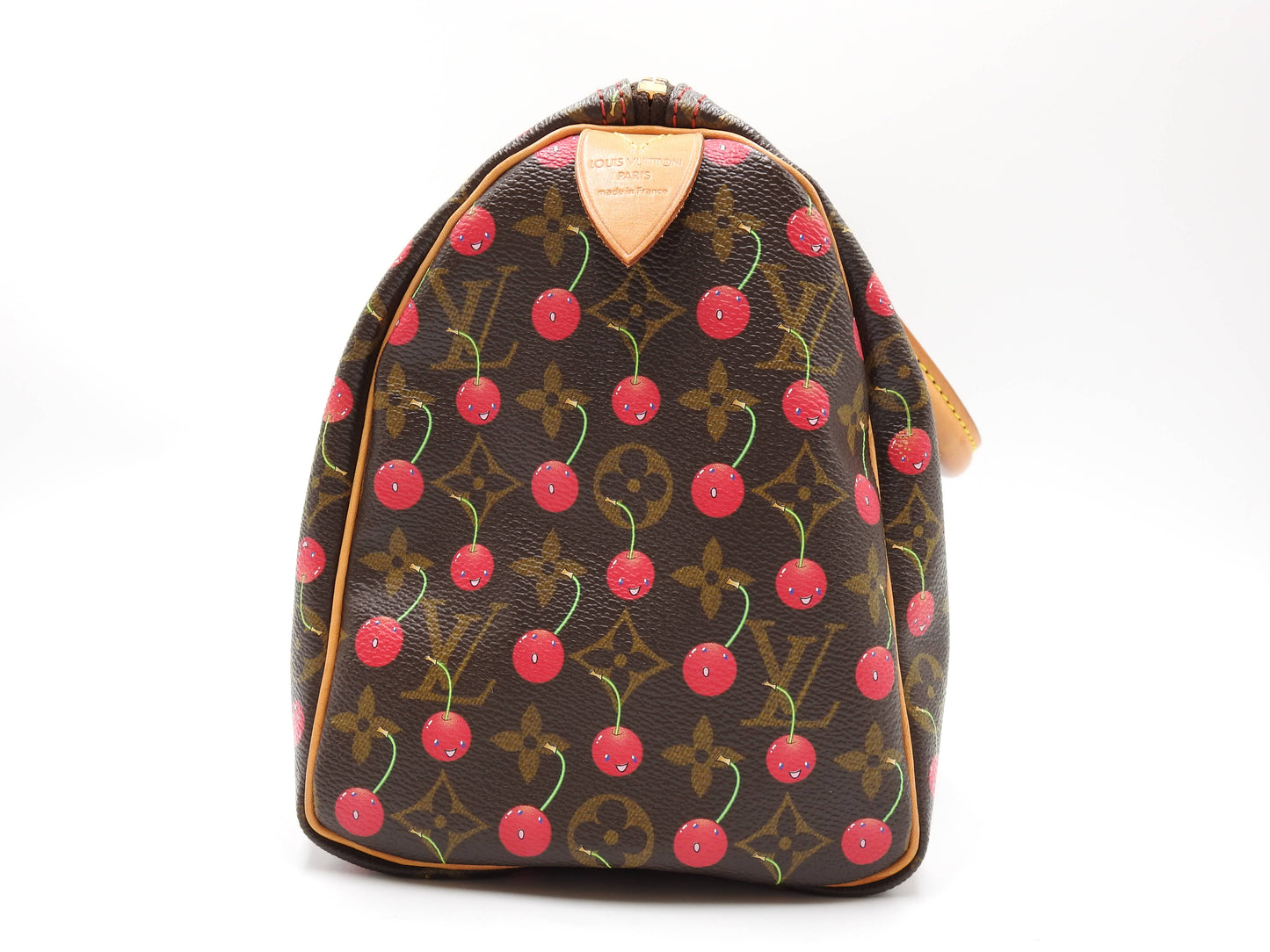 LOUIS VUITTON Monogram Cherry Speedy 25 Hand Bag Boston Bag Canvas M95009