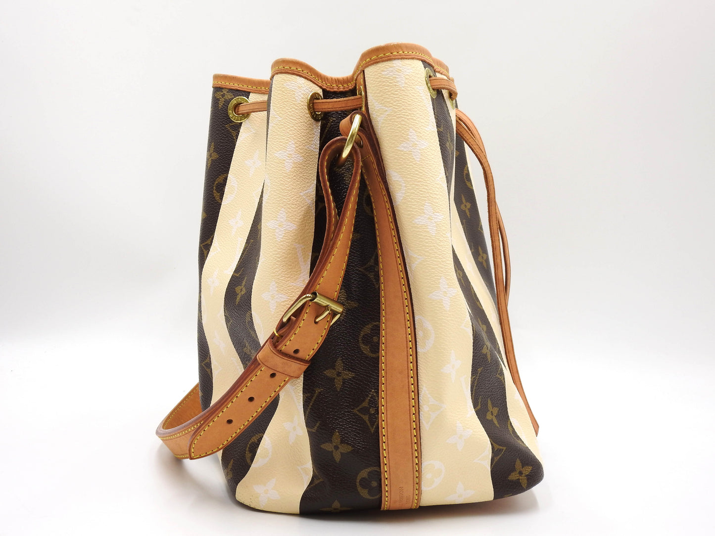 LOUIS VUITTON Petit Noe Monogram Rayure Shoulder Bag Hand Bag M40564