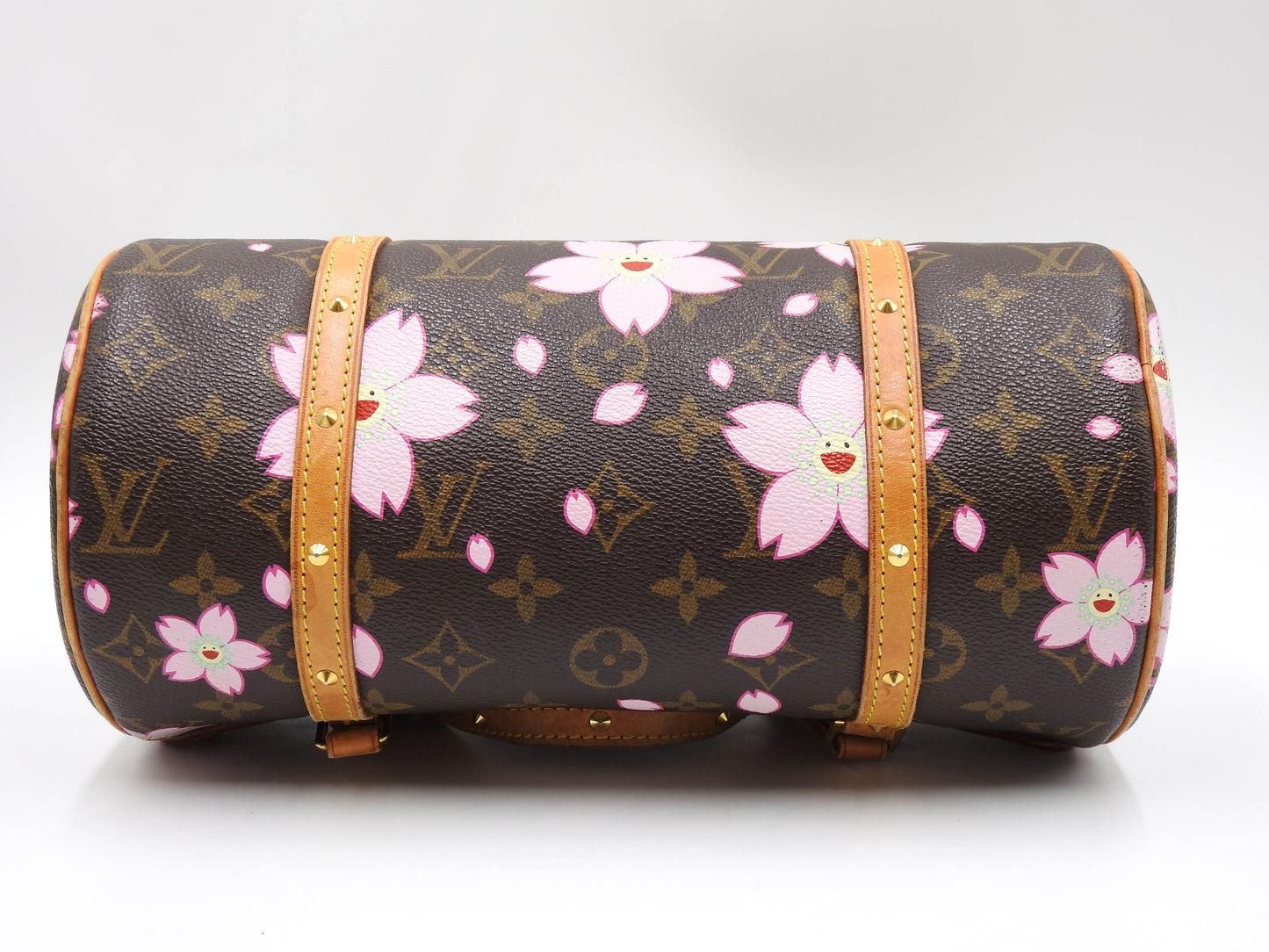 LOUIS VUITTON Papillon Shoulder Hand Bag Monogram Cherry Blossom M92009