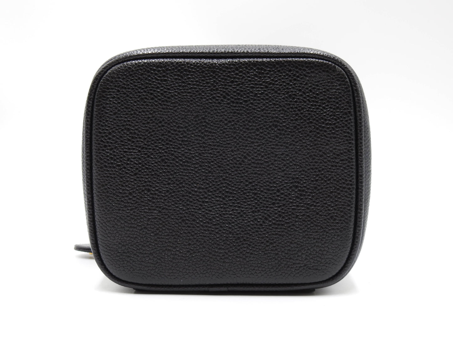 CHANEL CC Timeless Vanity Bag Cosmetic Pouch Caviarskin Black A01998