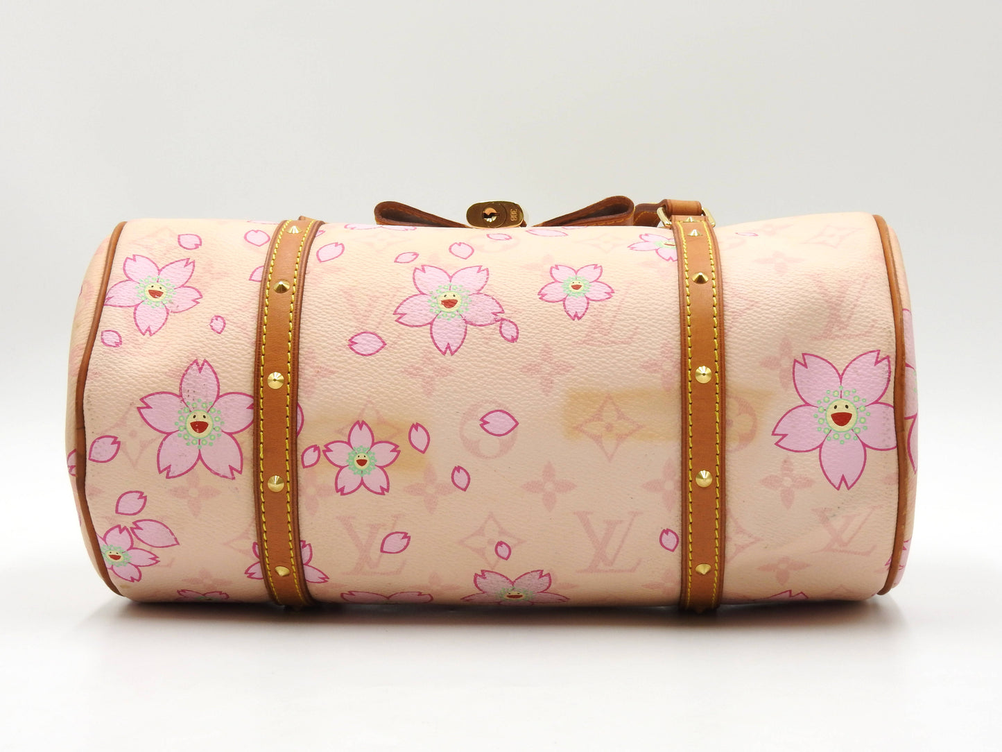 LOUIS VUITTON Papillon Shoulder Hand Bag Monogram Cherry Blossom M92010
