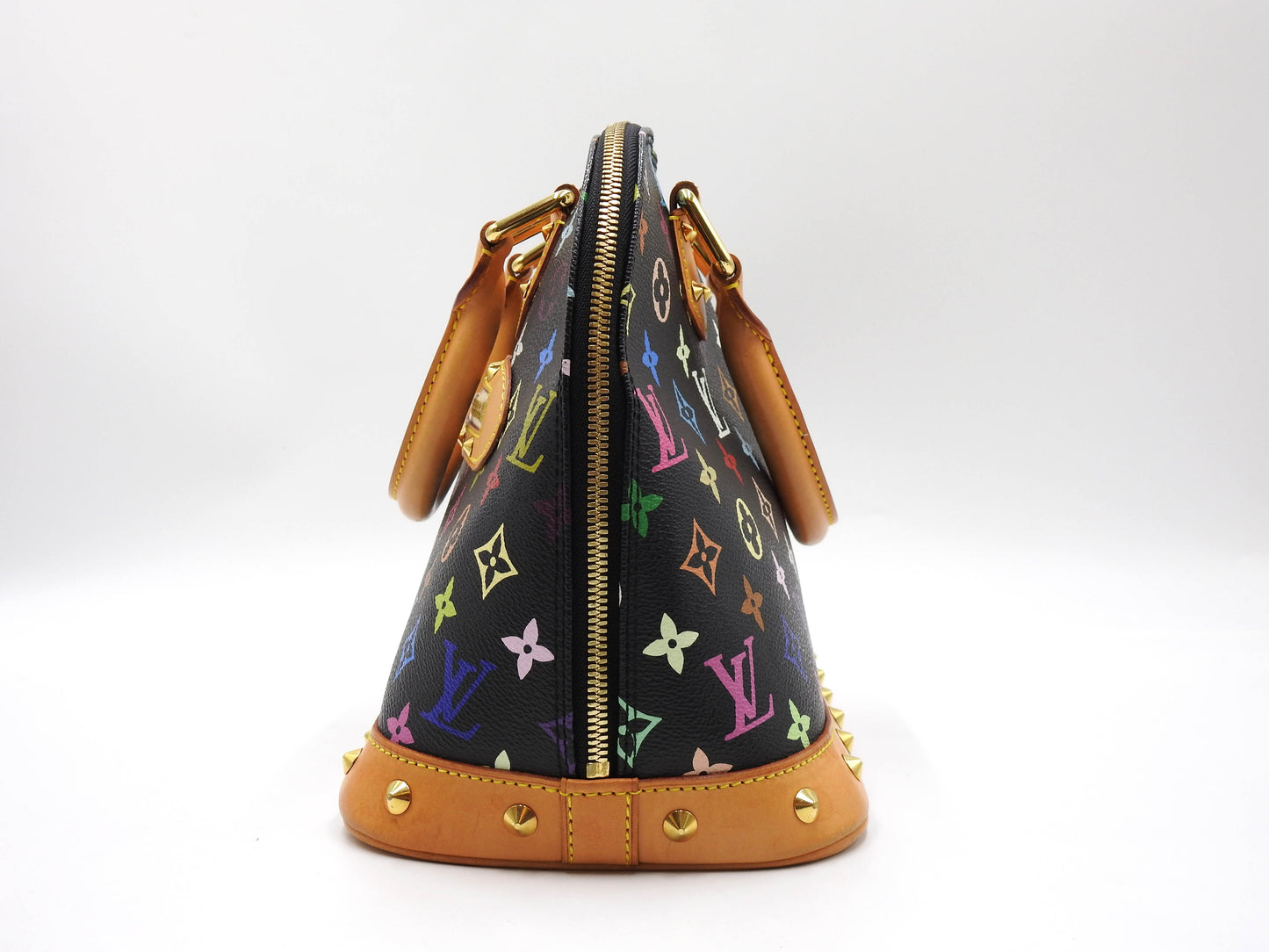 LOUIS VUITTON Alma PM Hand Bag Multicolor Noir Black M92646