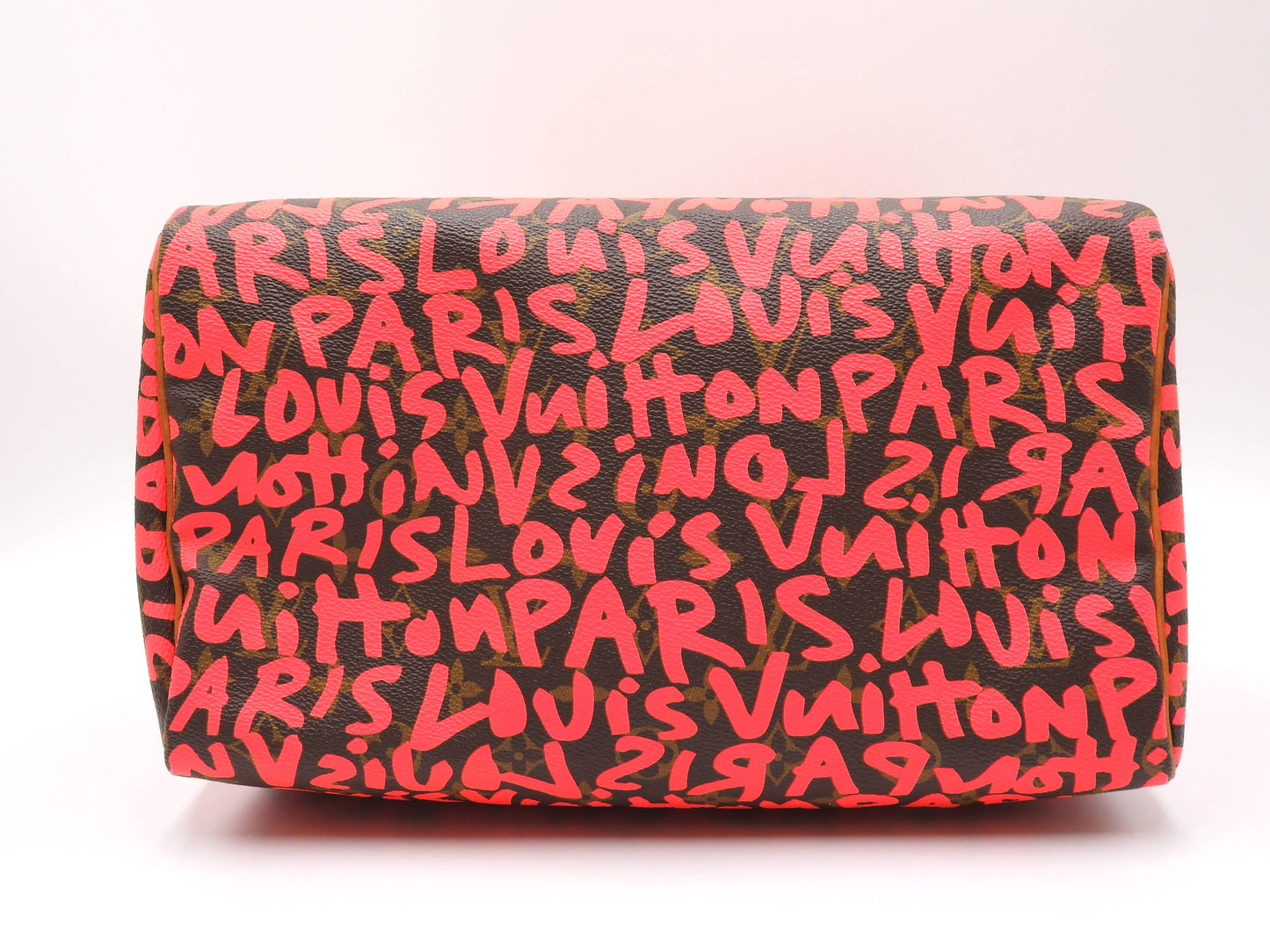 LOUIS VUITTON Monogram Graffiti Speedy 30 Hand Bag Boston Bag M93704 Pink