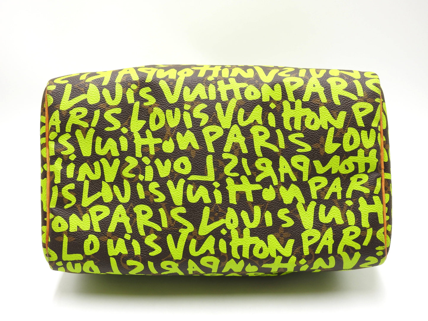 LOUIS VUITTON Monogram Graffiti Speedy 30 Boston Hand Bag Green M93706