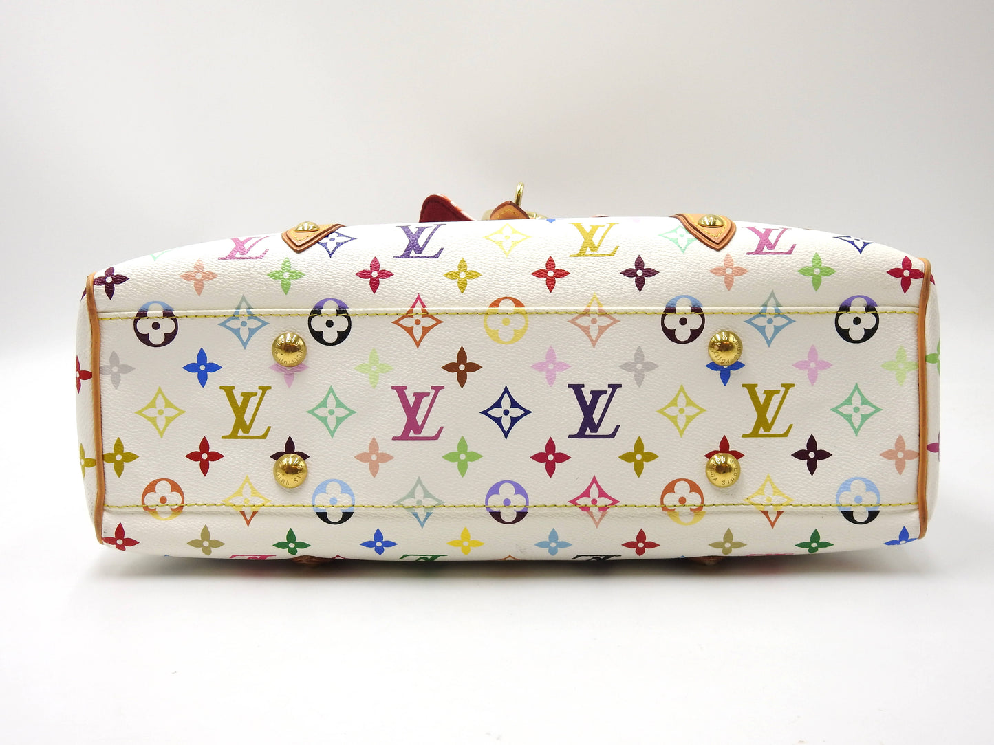 LOUIS VUITTON Aurelia MM Shoulder Tote Bag Multicolor Bron White M40094