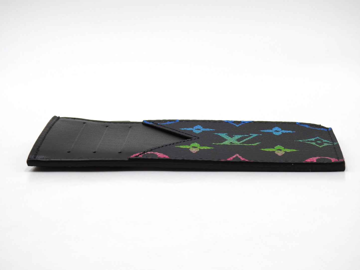 LOUIS VUITTON Monogram Gradient Zip Coin Purse Card Holder Black M14261
