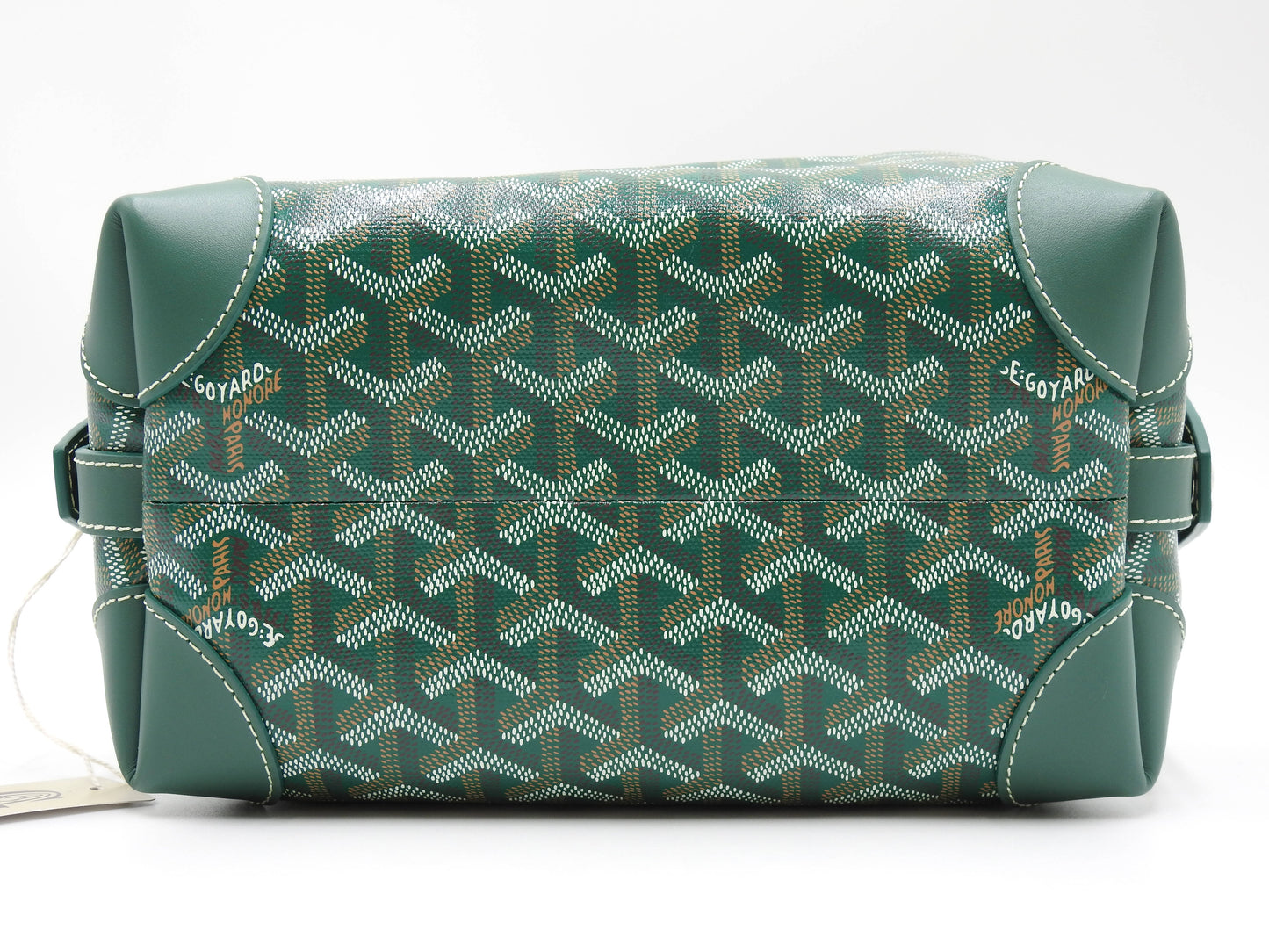 GOYARD AMA BOIENG 25 Toiletry Pouch Clutch Bag PVC Leather Green