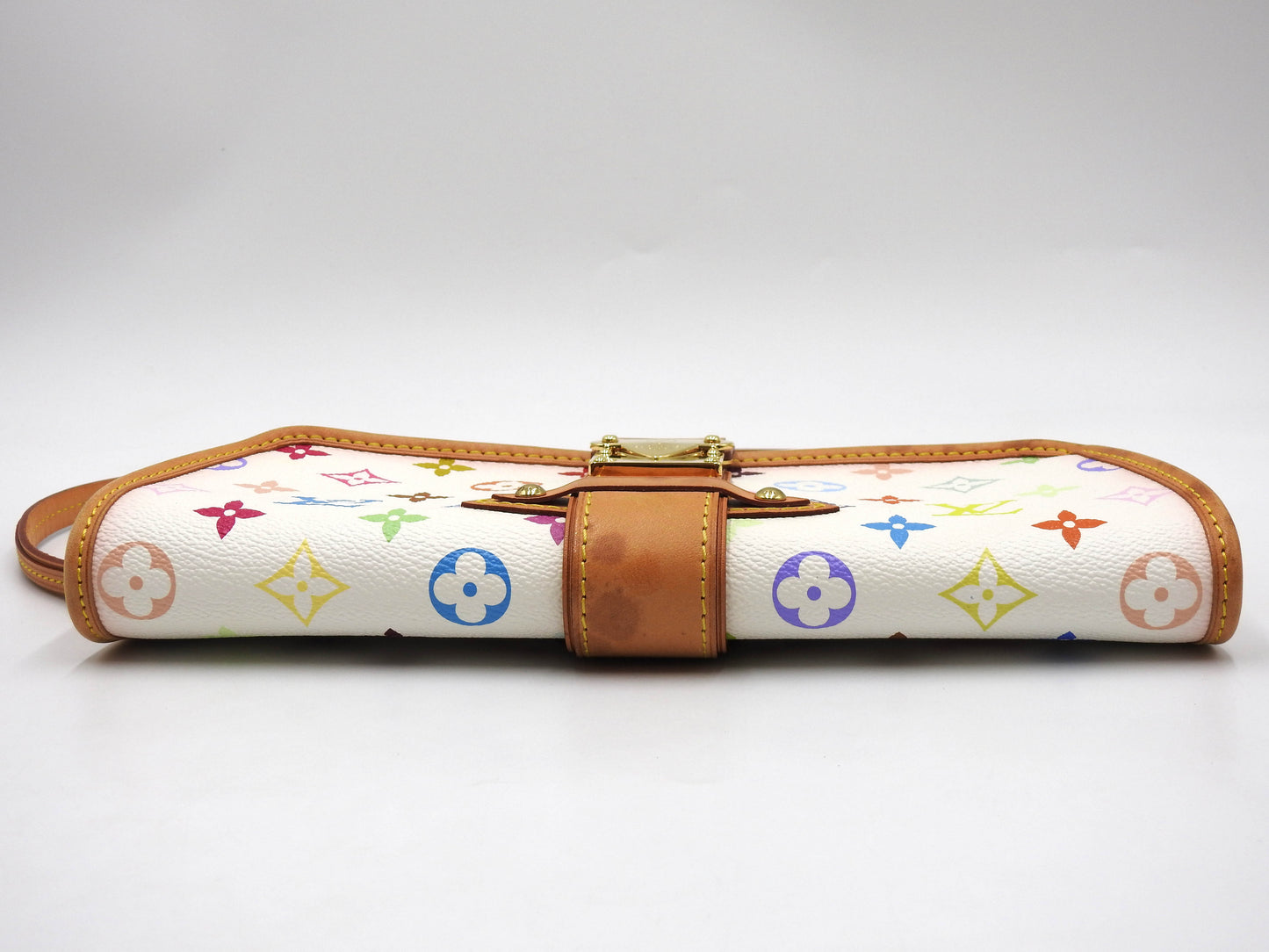 LOUIS VUITTON Shirley Shoulder Bag Monogram Multicolor Bron White M40049