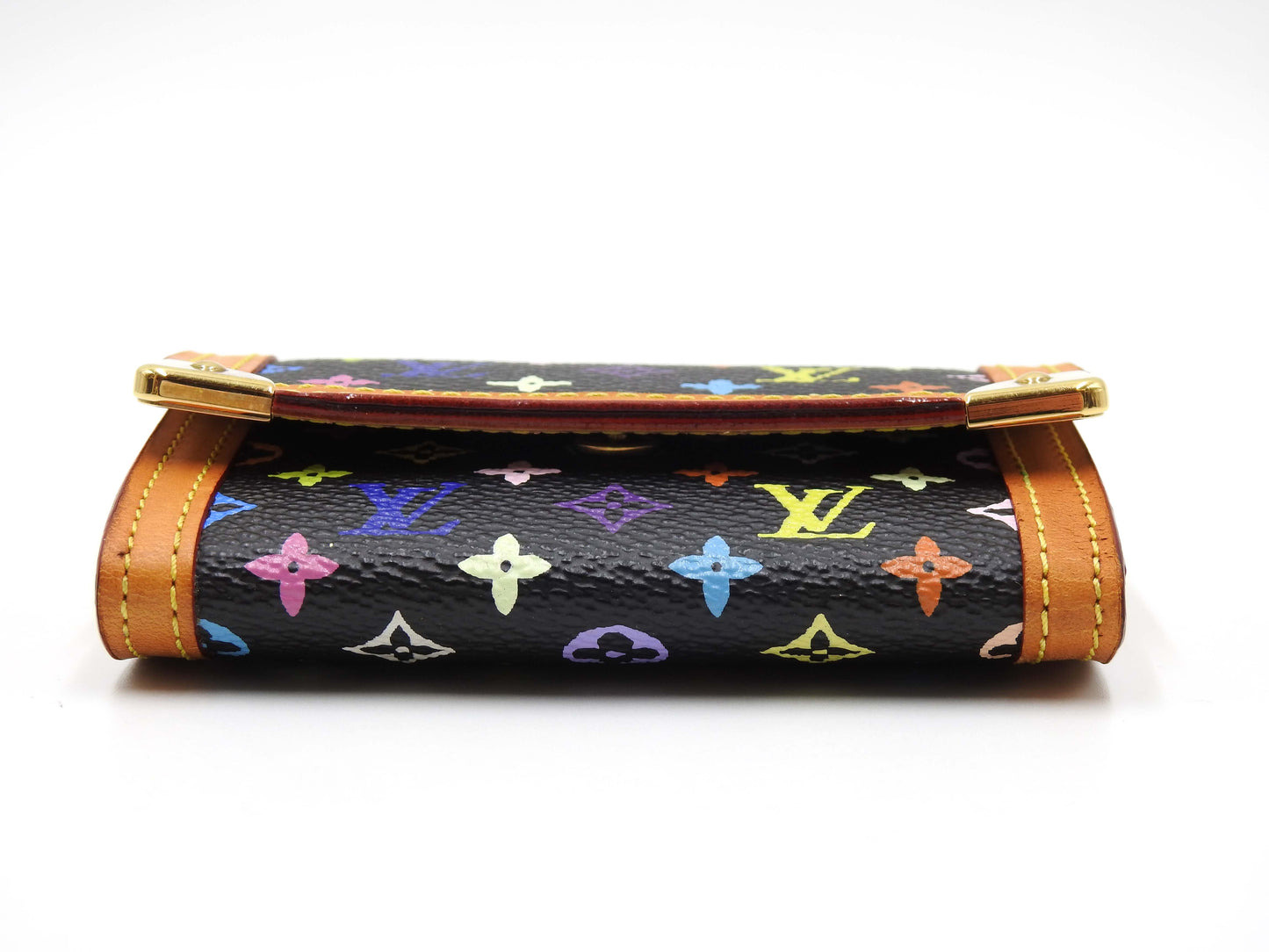 LOUIS VUITTON Monogram Multicolor Porte Monnaie Plat Coin Purse M92656