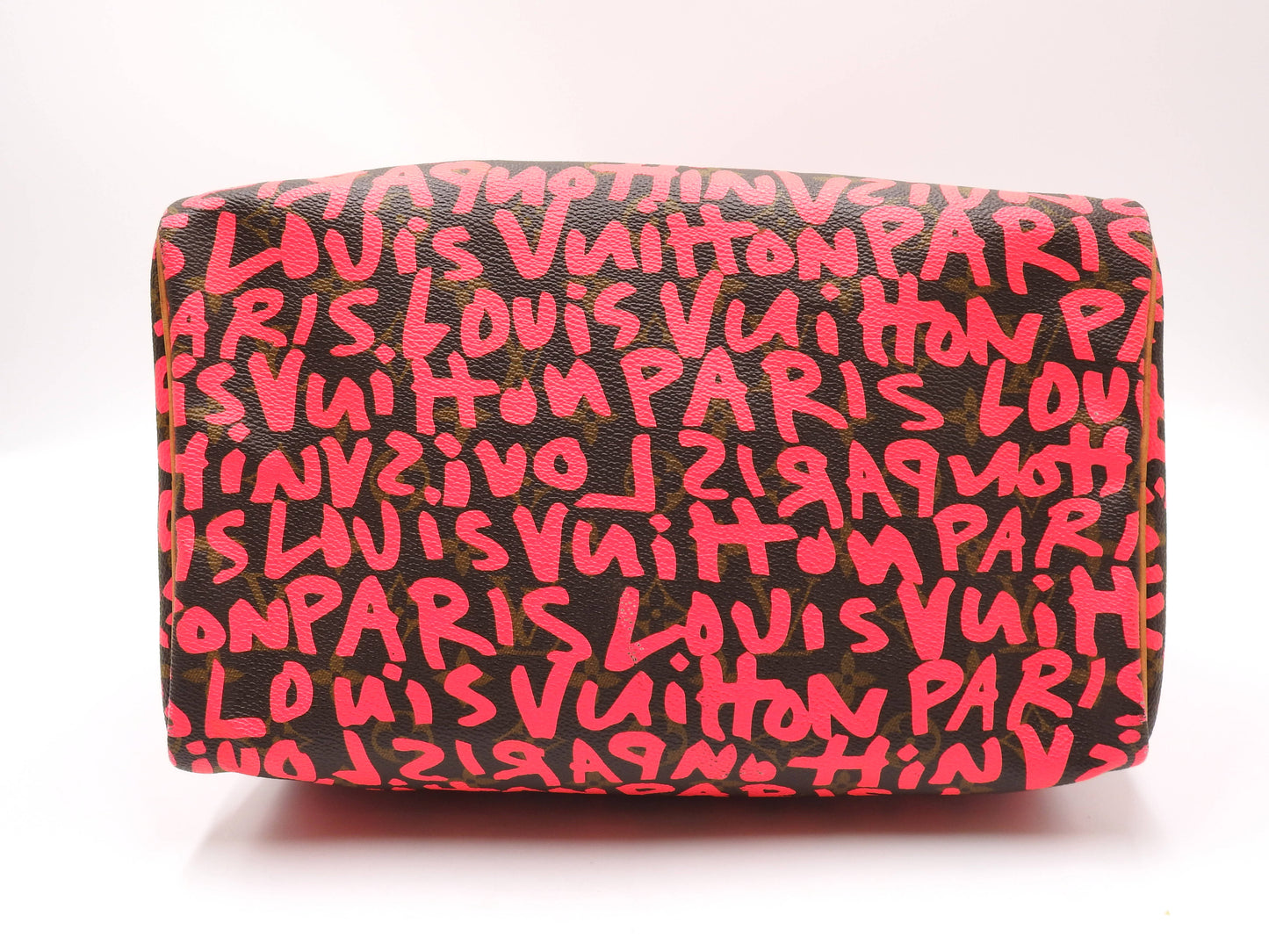 LOUIS VUITTON Monogram Graffiti Speedy 30 Hand Bag Boston Bag M93704 Pink