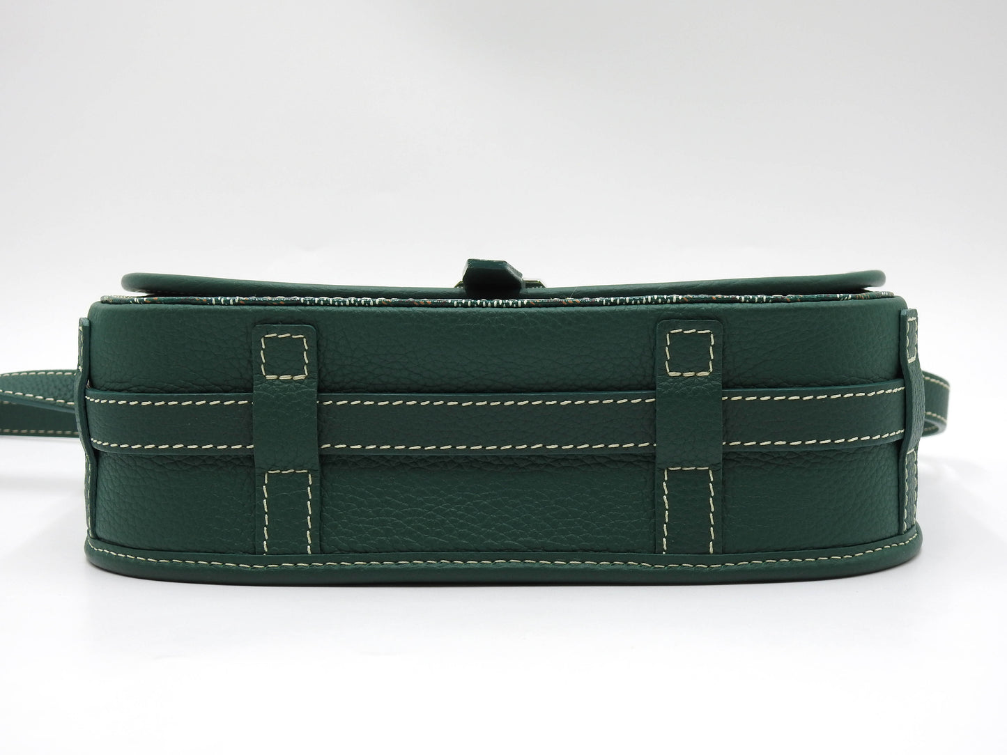 GOYARD Belvedere PM Shoulder Bag PVC Canvas Leather Green