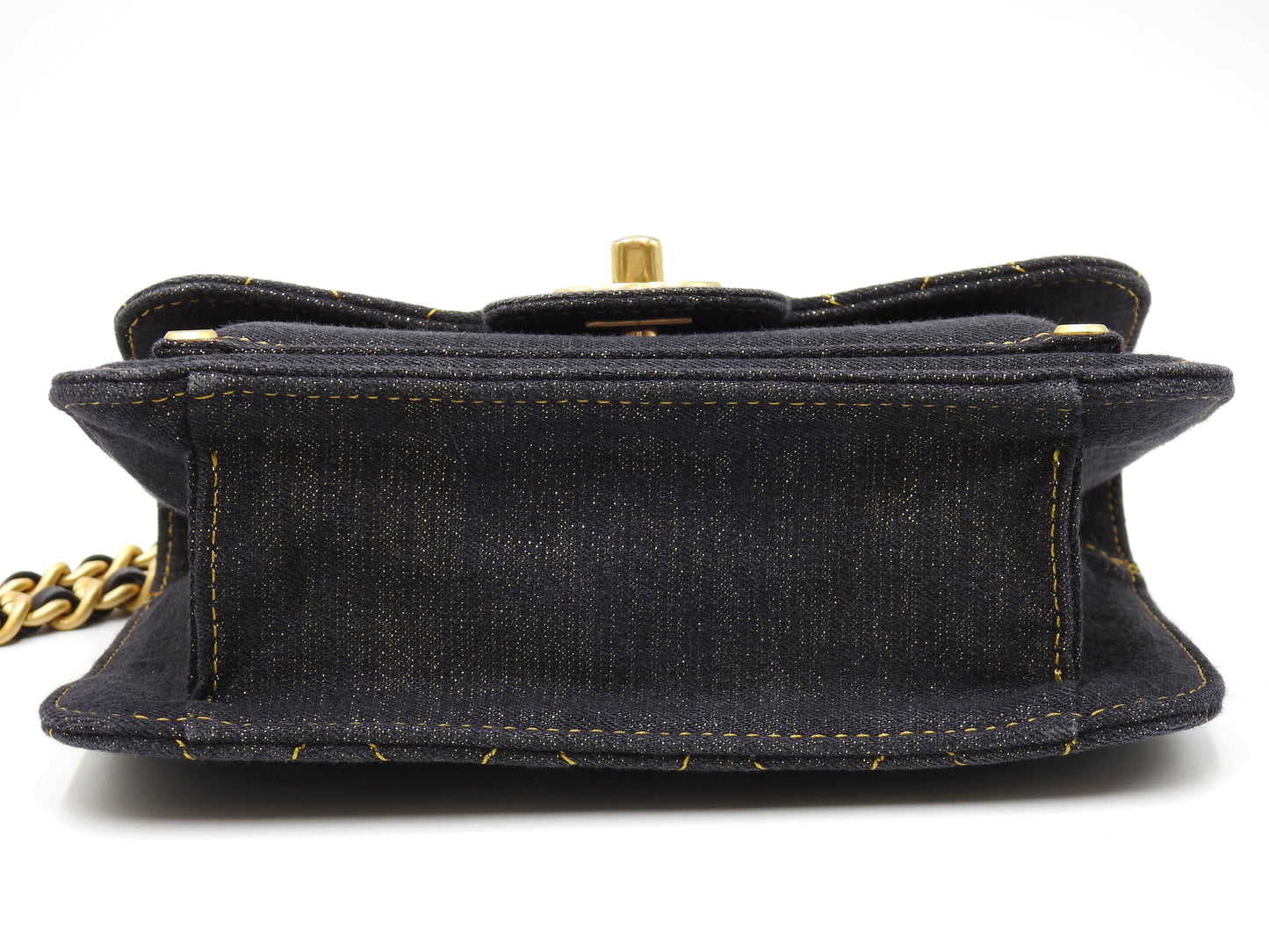 Chanel CC Mini Matelasse Denim Double You Flap Shoulder Hand Bag AS4051