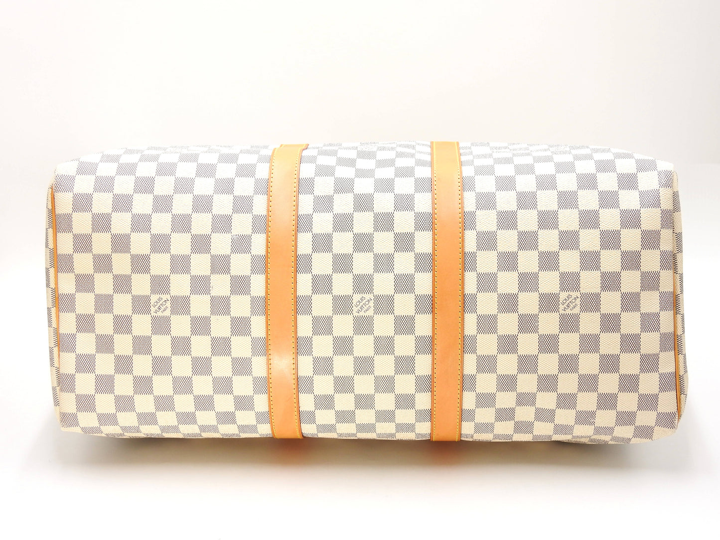 LOUIS VUITTON Damier Azur Keepall 50 Boston Bag Travel Bag N41430