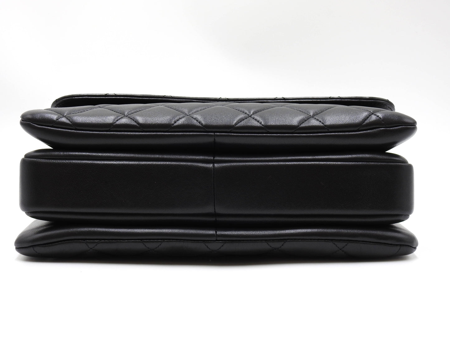 CHANEL Medium Trendy CC Top Handle Flap Shoulder Bag Lambskin Black A92237