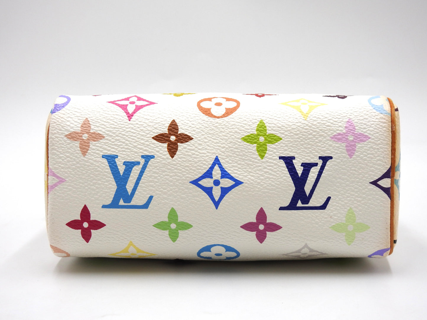 LOUIS VUITTON Monogram Mini Speedy Hand Bag Multicolor Bron White M92645