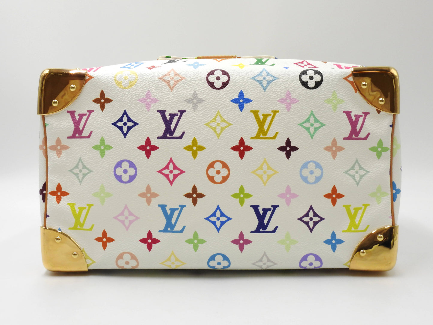 LOUIS VUITTON Speedy 30 Boston Hand Bag Multicolor Bron White M92643