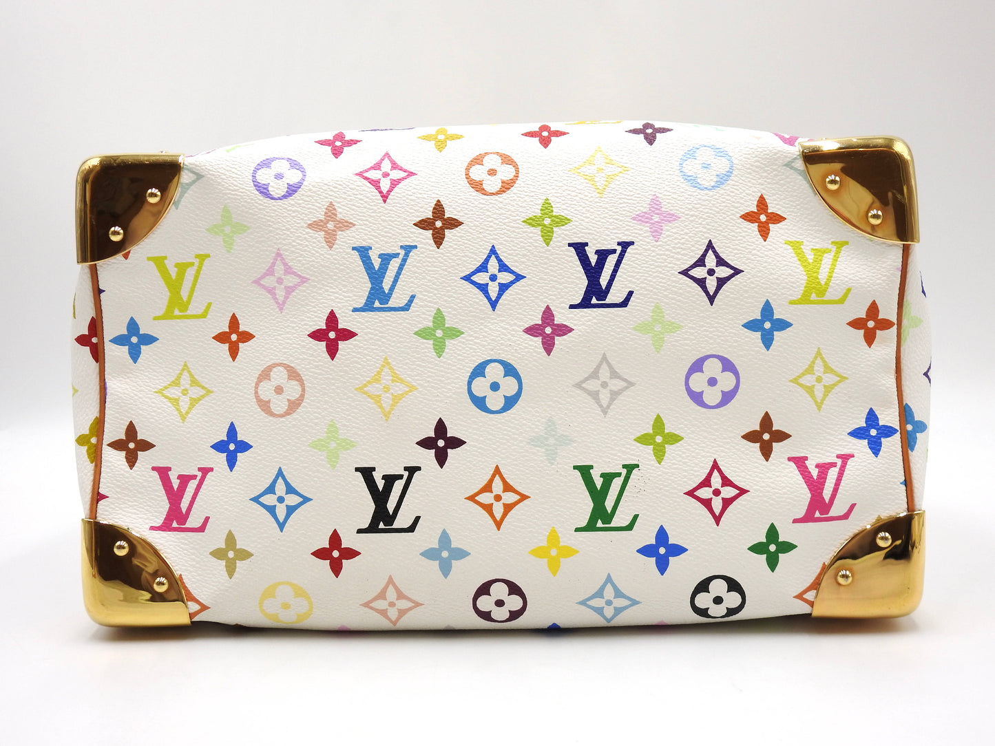 LOUIS VUITTON Speedy 30 Boston Hand Bag Multicolor Bron White M92643