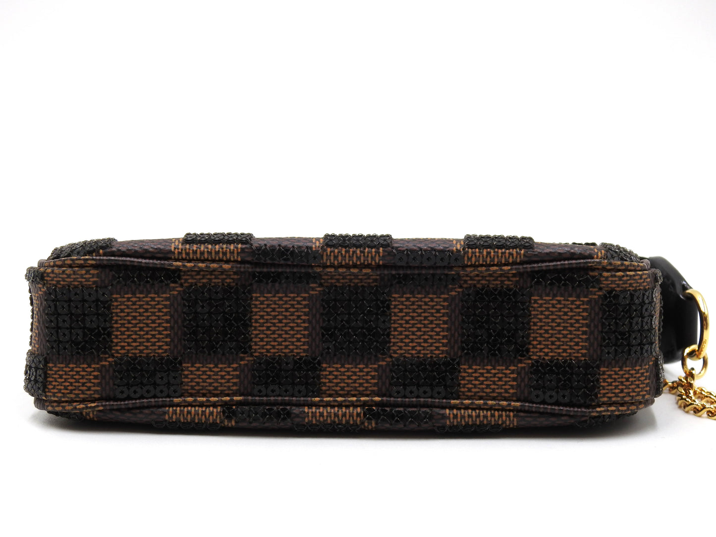 LOUIS VUITTON Damier Paillettes Sequins Mini Pochette Accessories N63176
