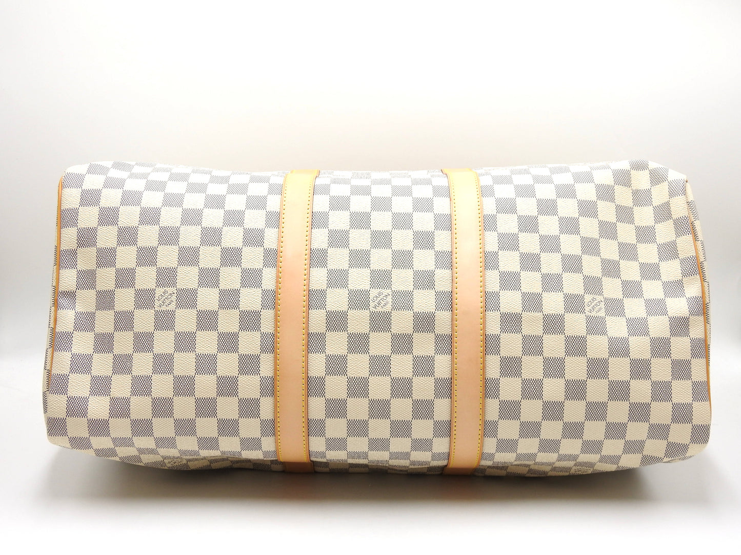 LOUIS VUITTON Damier Azur Keepall 50 Boston Bag Travel Bag N41430