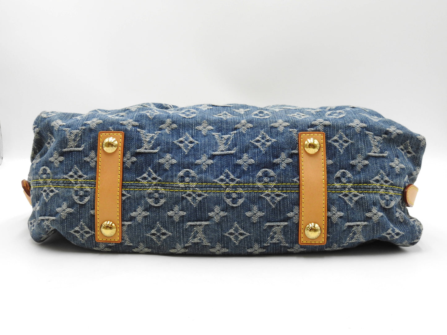 LOUIS VUITTON Neo Cabby GM Monogram Denim Shoulder Hand Bag Blue M95350