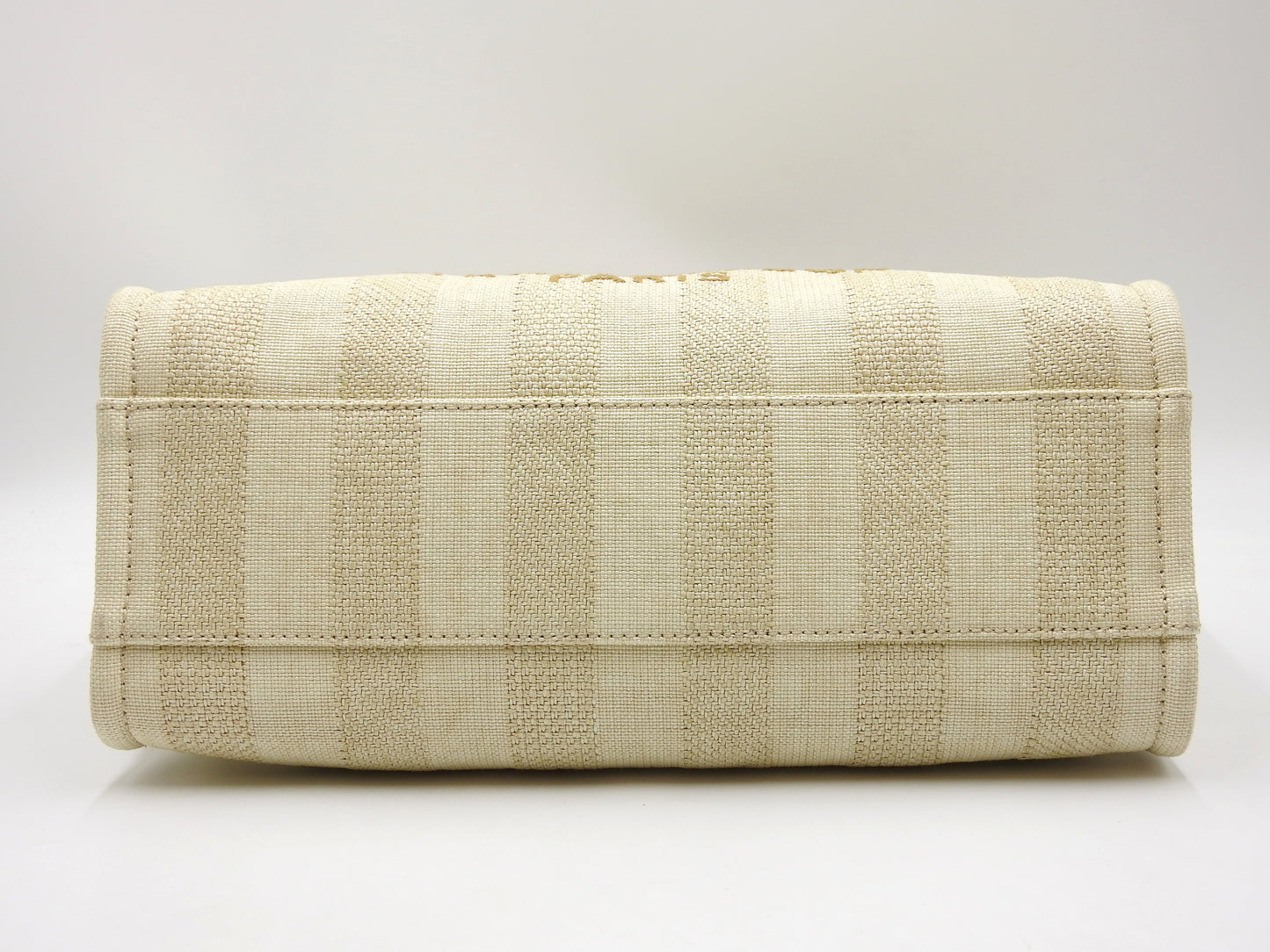 CHANEL Deauville MM Chain Tote Shoulder Bag Straw Canvas Beige Brown A67001