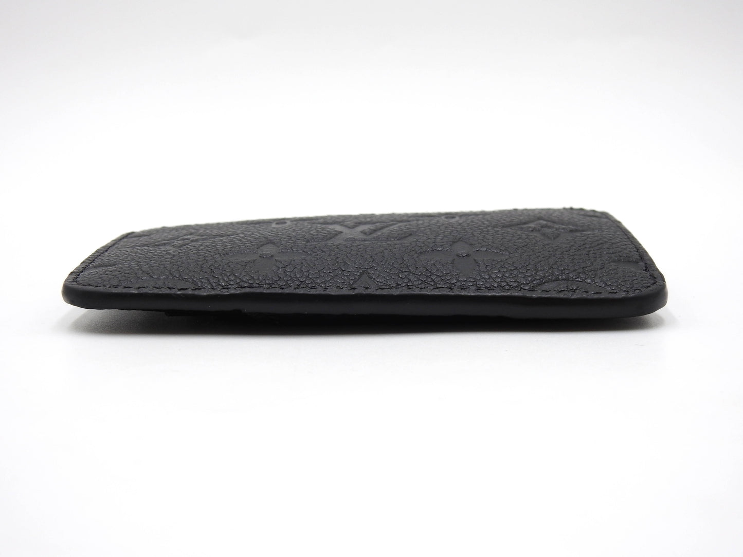 LOUIS VUITTON Monogram Empreinte Romy Card Case Holder Black M81883