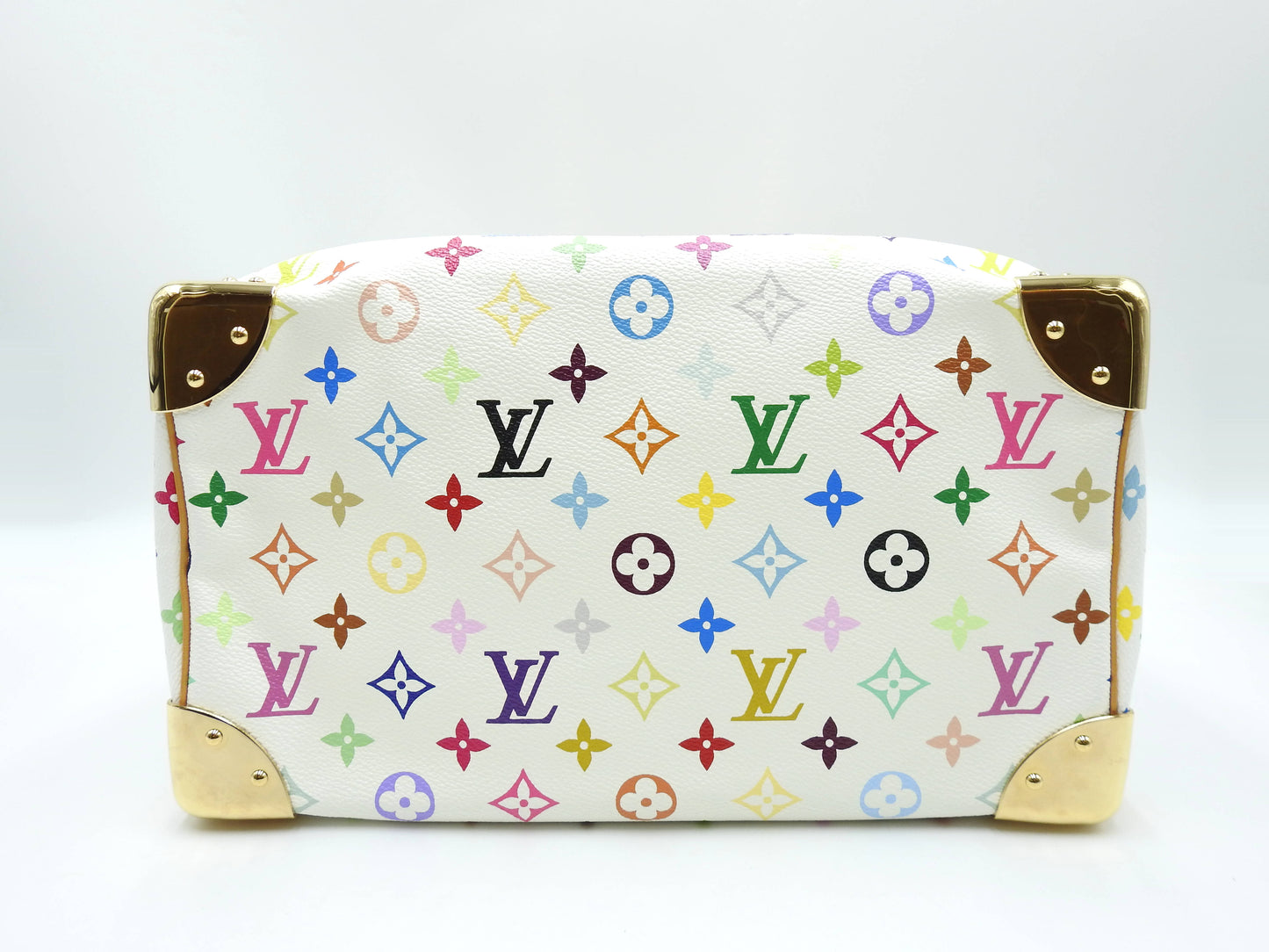 LOUIS VUITTON Speedy 30 Boston Hand Bag Multicolor Bron White M92643