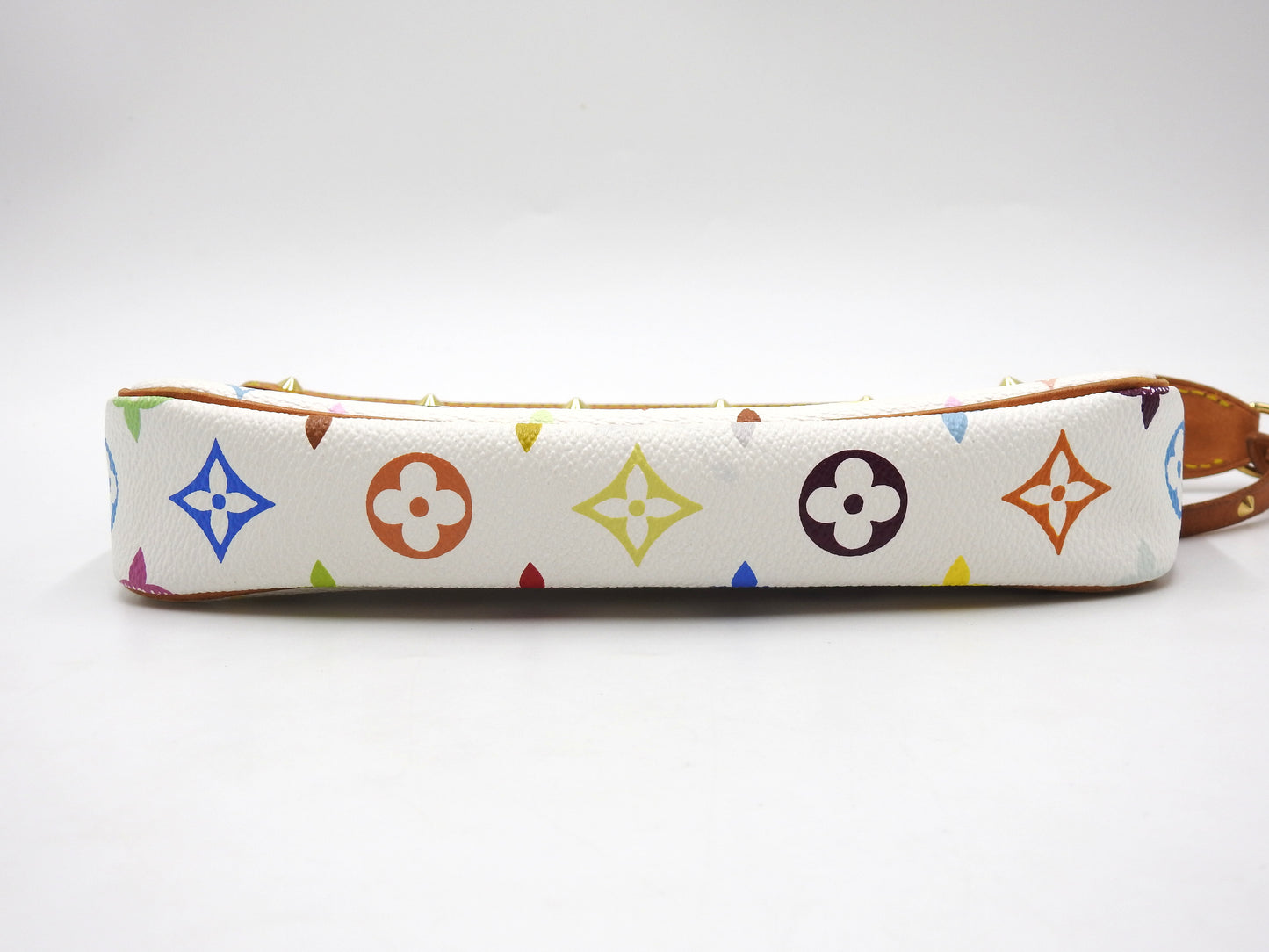 LOUIS VUITTON Pochette Accessories Pouch Monogram Multicolor White M92649