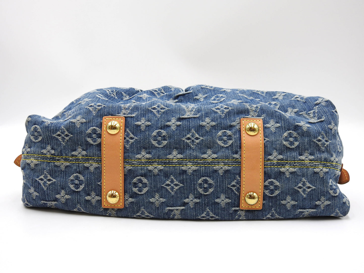 Louis Vuitton Neo Cabby MM Monogram Denim Hand Shoulder Bag Blue M95349