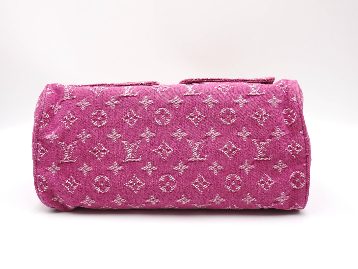 LOUIS VUITTON Monogram Denim Neo Speedy Boston Hand Bag Pink M95214