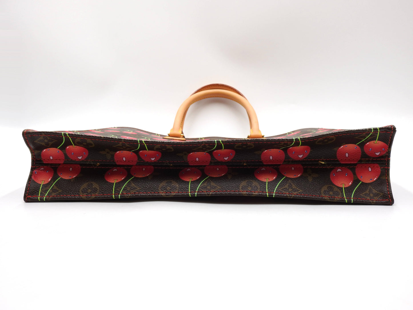 LOUIS VUITTON Monogram Cherry Sac Plat Tote Hand Bag Canvas M95010