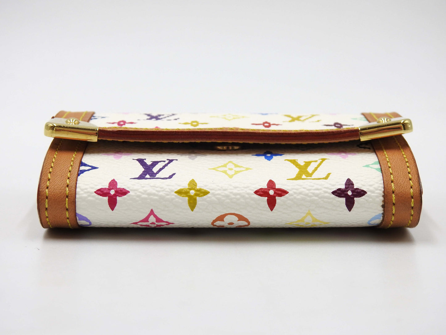 LOUIS VUITTON Monogram Multicolor Porte Monnaie Plat Coin Purse M92657