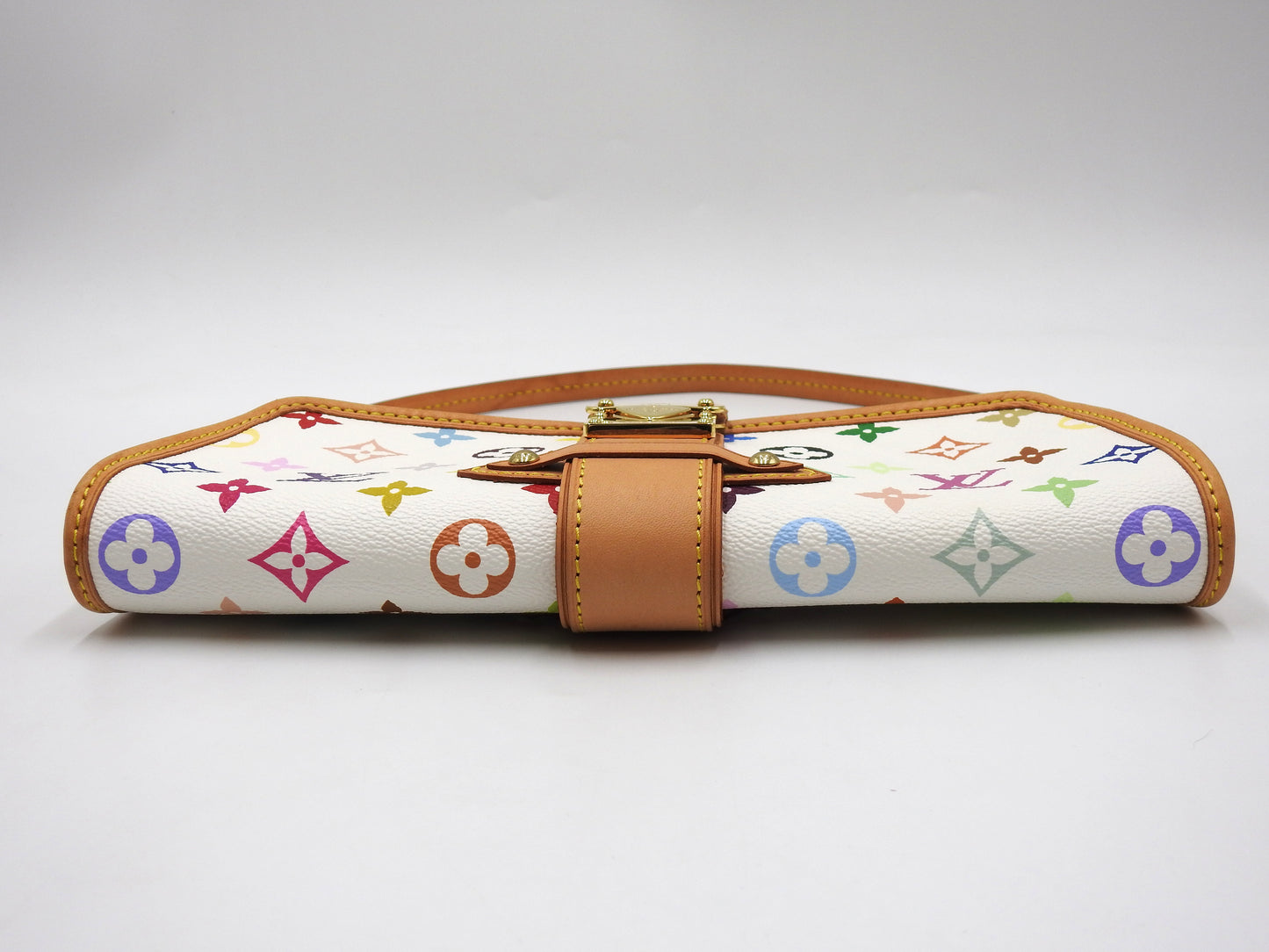 LOUIS VUITTON Shirley Shoulder Bag Monogram Multicolor Bron White M40049
