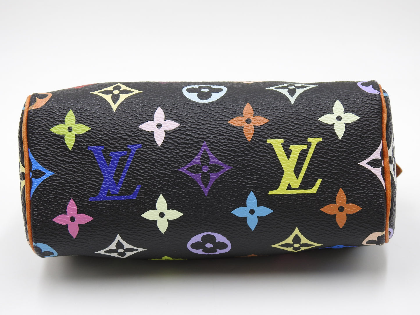 LOUIS VUITTON Monogram Mini Speedy Hand Bag Multicolor Noir Black M92644